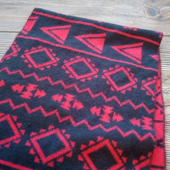 Bohemian Aztec Trendy Colorful Patterned Infinity Scarf - Picture 8 of 8